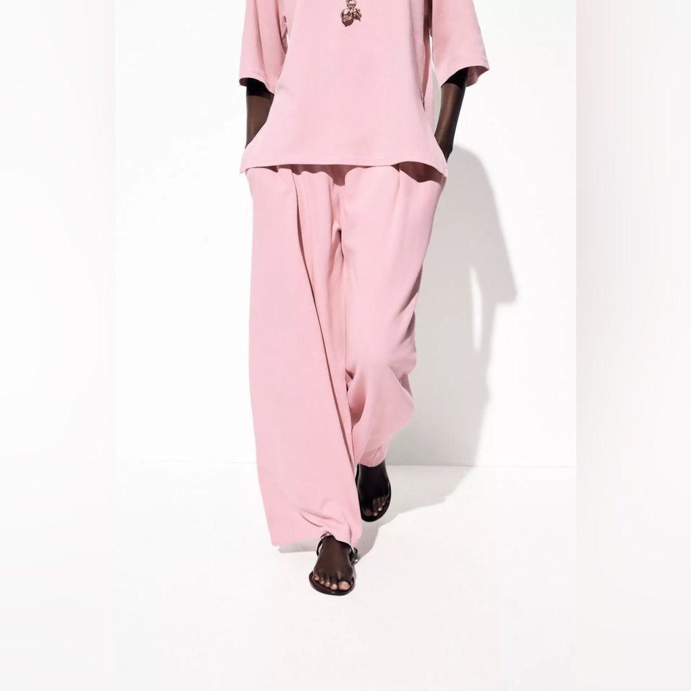 Zara Co-Ord Set Washed Effect Pants And Top - Picture 10 of 13